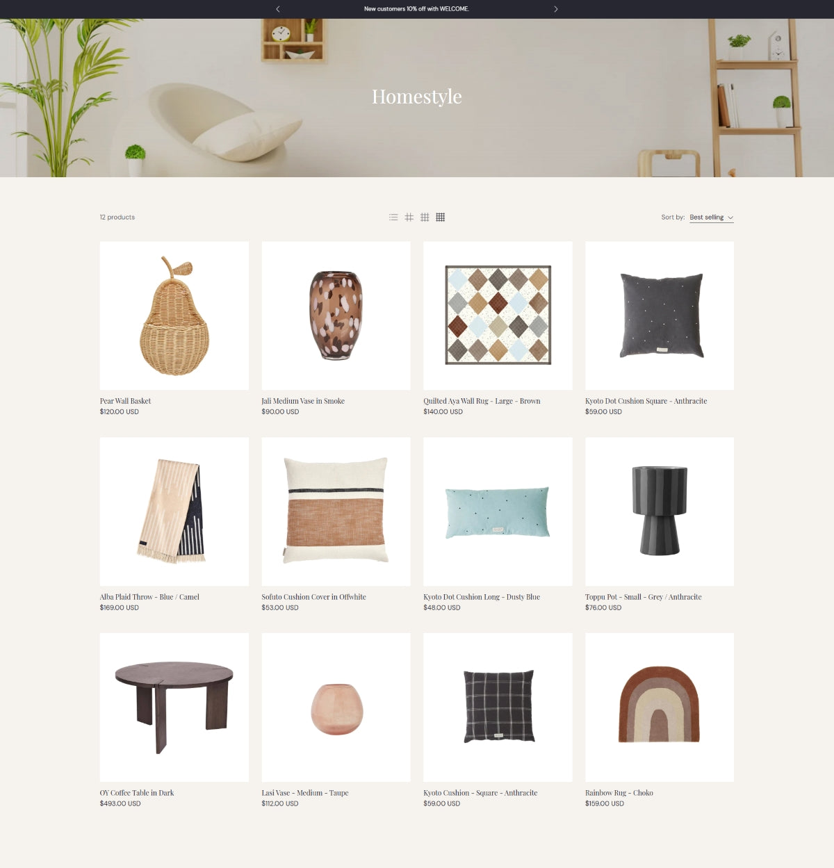 Home and decor 7 - Collection page