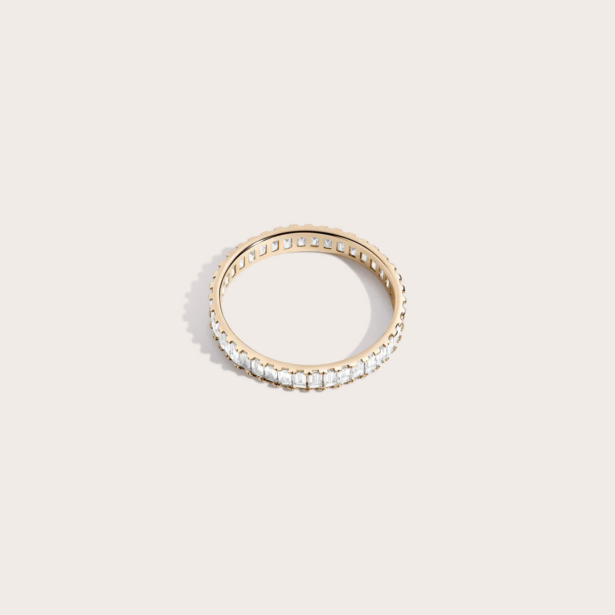 Bold diamond baguette ring