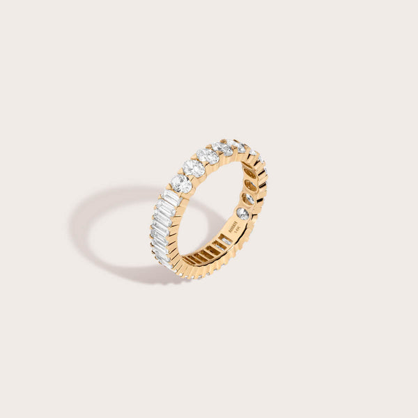 Two-in-one diamond eternity ring