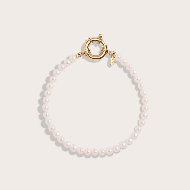 Pearl aura beaded bracelet