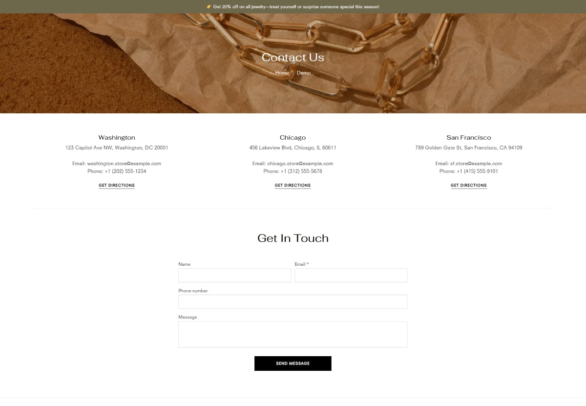 Jewelry and accessories 4 - Contact us