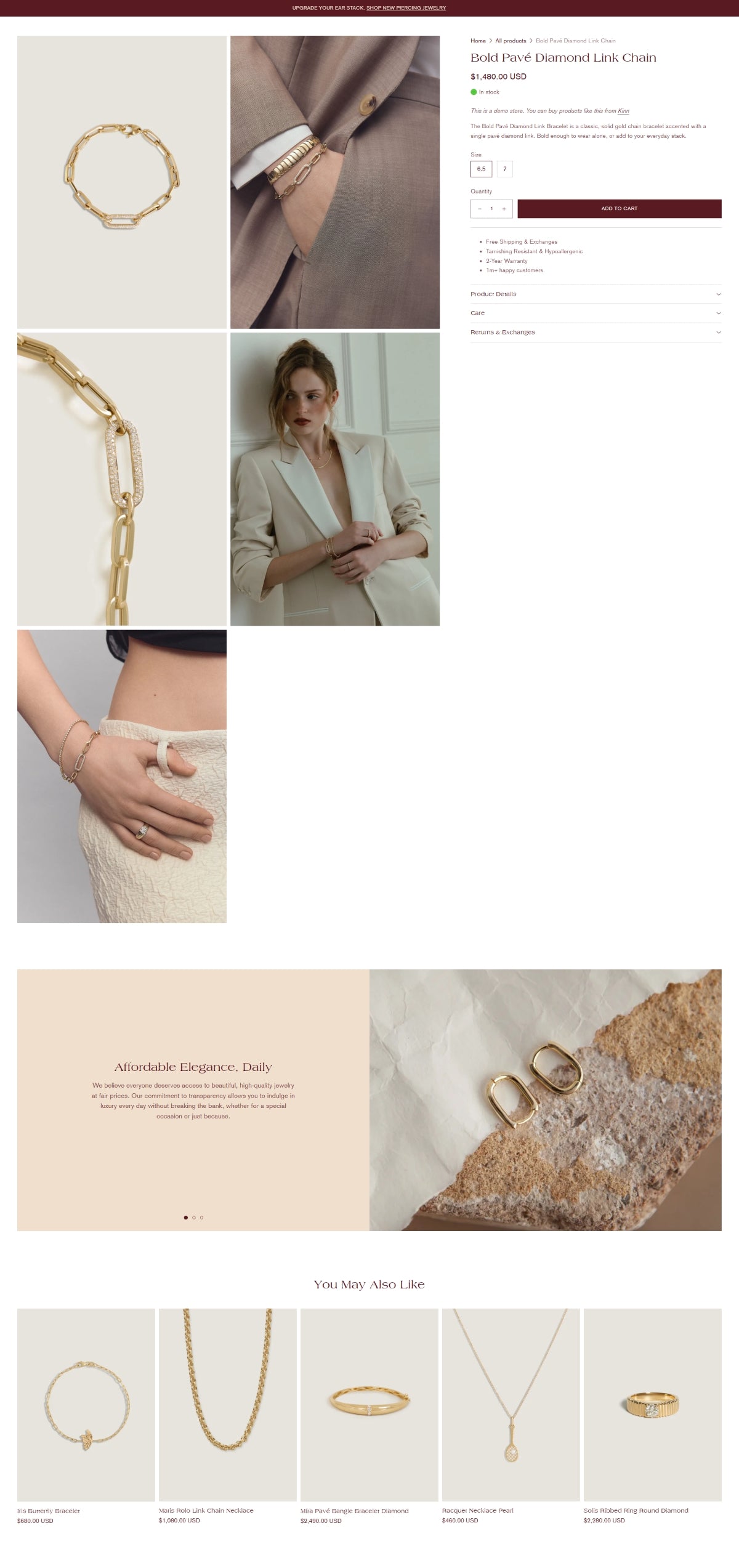 Jewelry and accessories 5 - Product page