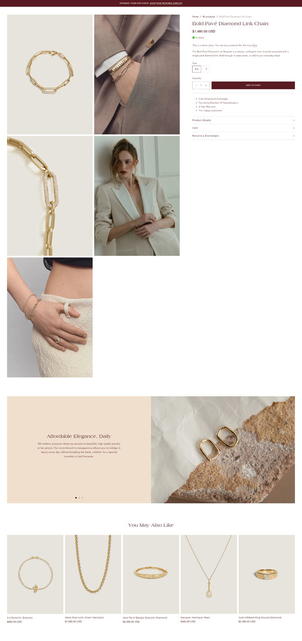 Jewelry and accessories 5 - Product page