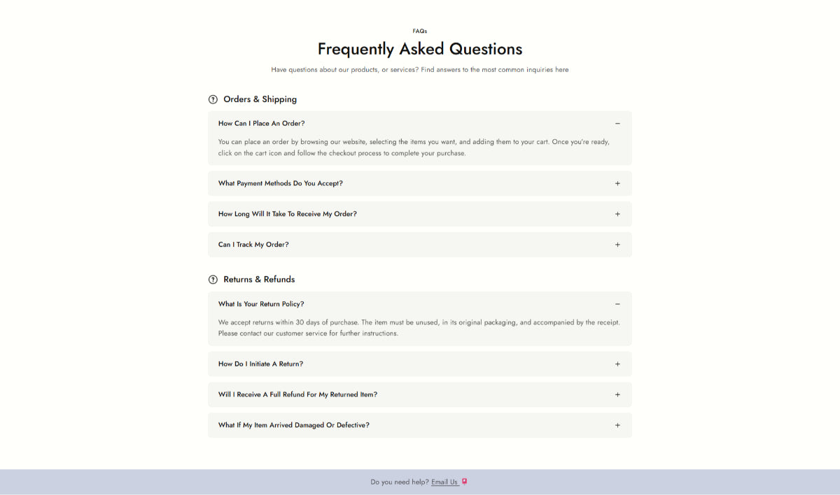 Pet supplies 2 - FAQs