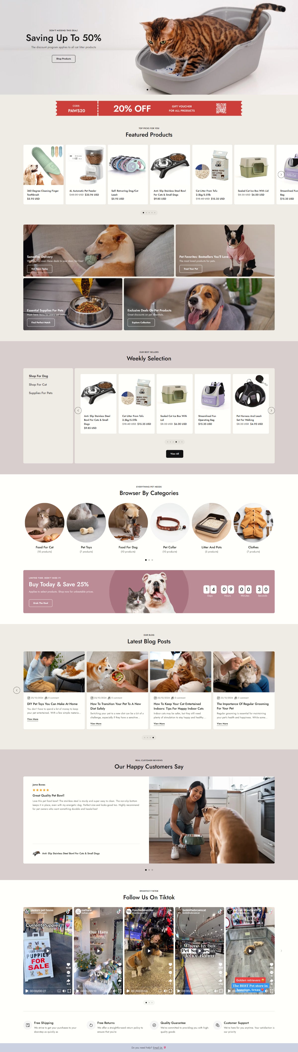 Pet supplies 2 - Homepage
