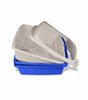Sifting cat litter pan or box with frame