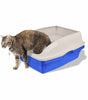 Sifting cat litter pan or box with frame