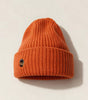 Orange ribbed beanie