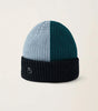Chunky Wool Color-block Beanie