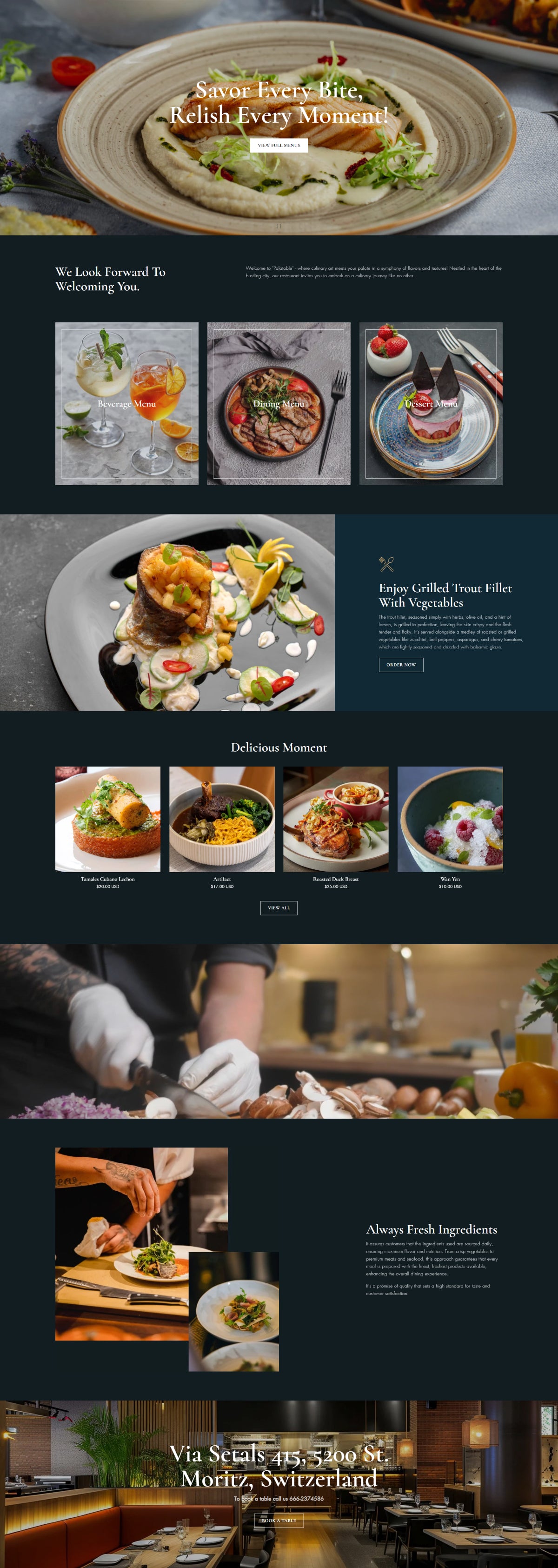 Restaurants 1 - Homepage