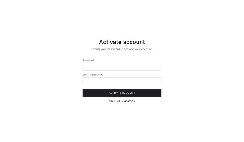 Account activation 1-1