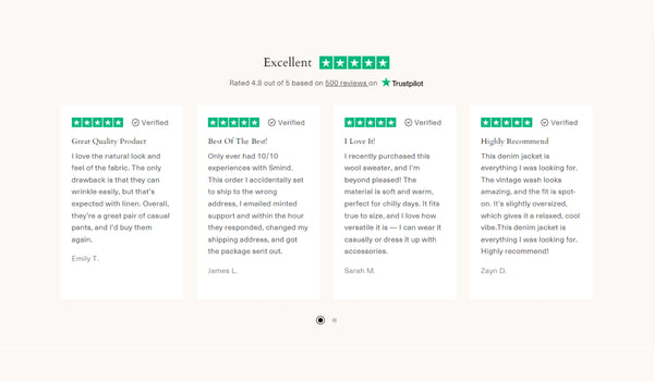 Trustpilot review 2-3