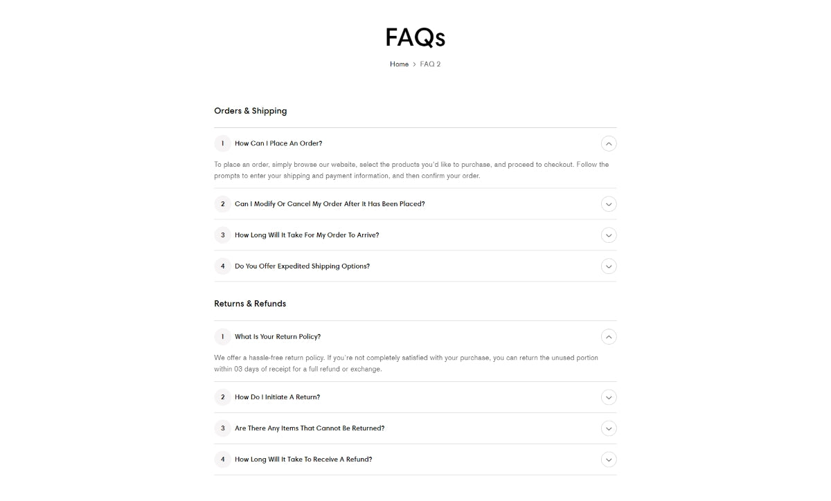 FAQs 2