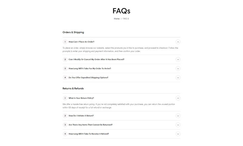 FAQs 2