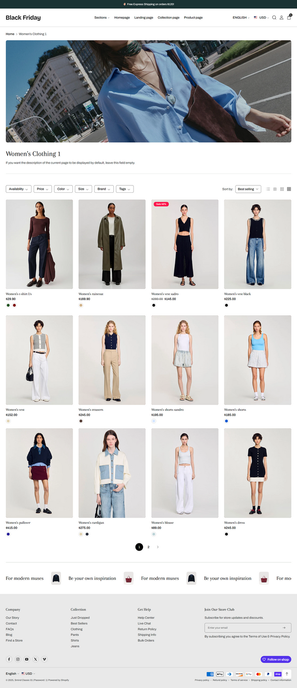 BFCM 1 - Collection page