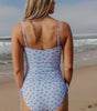 Bandeau one piece in cherry charm
