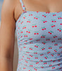Bandeau one piece in cherry charm