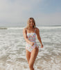 Bandeau one piece in beach blossom