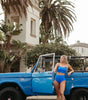 Malibu two piece in royal blue