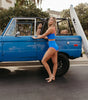 Malibu two piece in royal blue