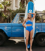 Malibu two piece in royal blue