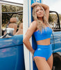 Malibu two piece in royal blue