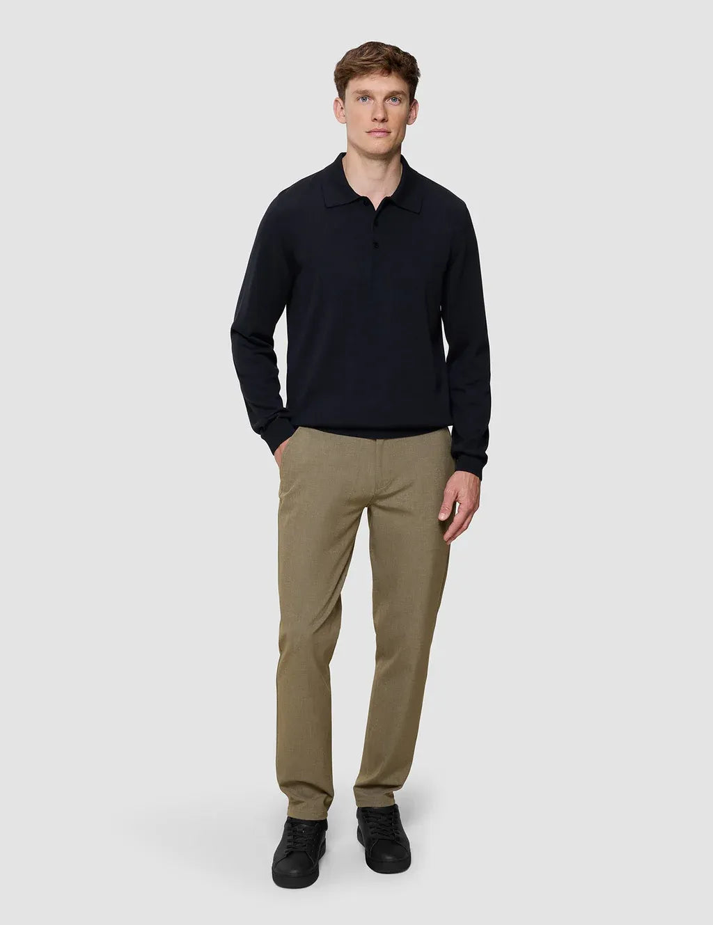 Everyday Knit Long Sleeve Polo