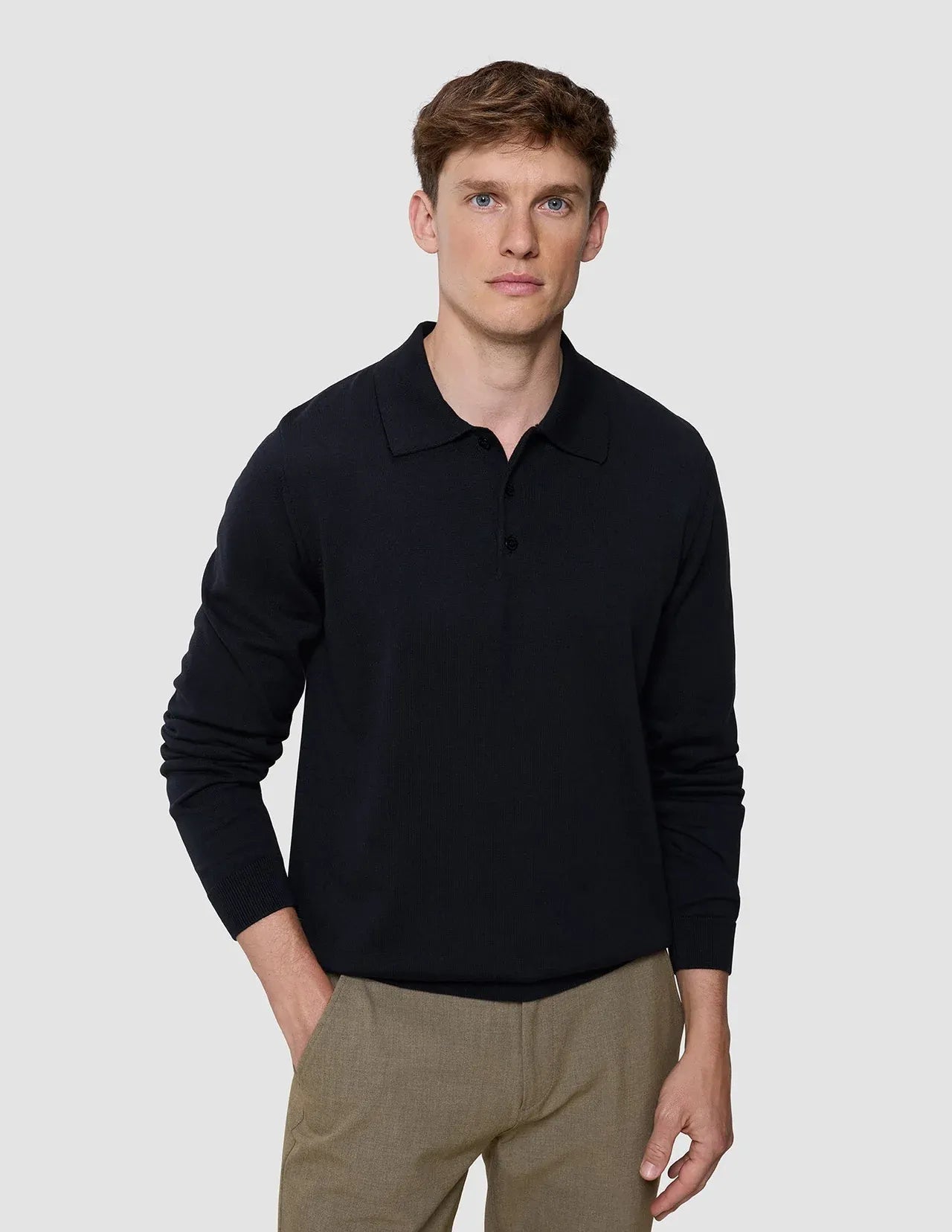 Everyday Knit Long Sleeve Polo