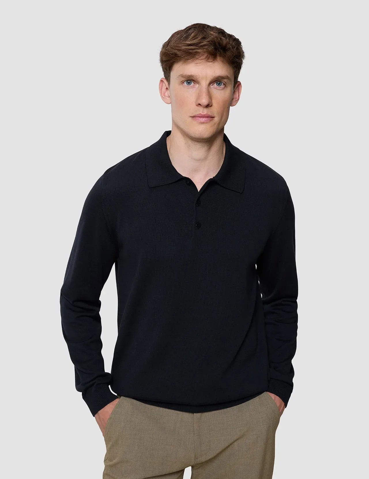 Everyday Knit Long Sleeve Polo