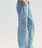 Trf ripped baggy mid-waist jeans