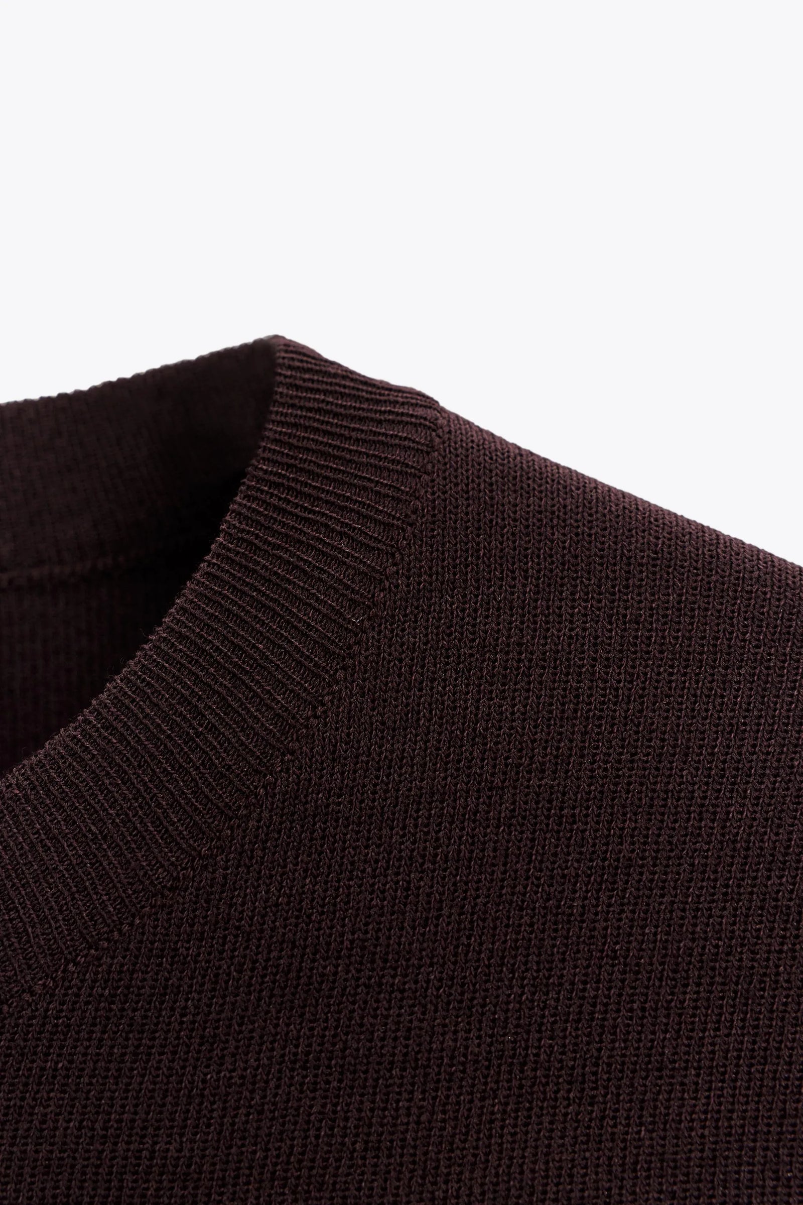 Plain knit short sleeve top