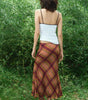 Plaid long skirt