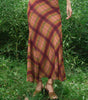 Plaid long skirt