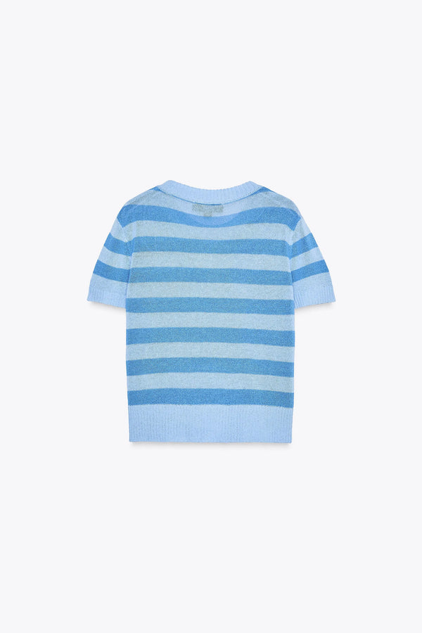 Striped knit top