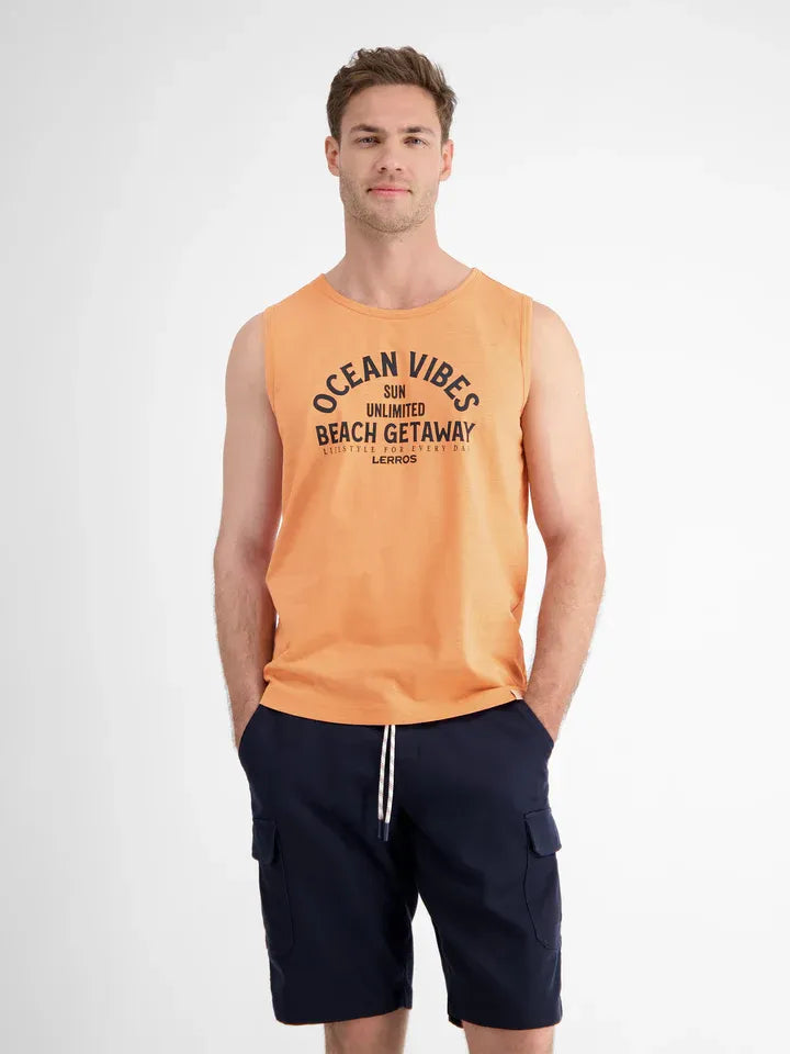 Herren Tanktop mit Brustprint