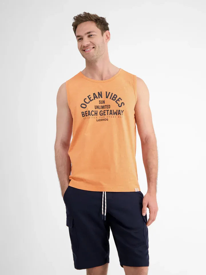 Herren Tanktop mit Brustprint