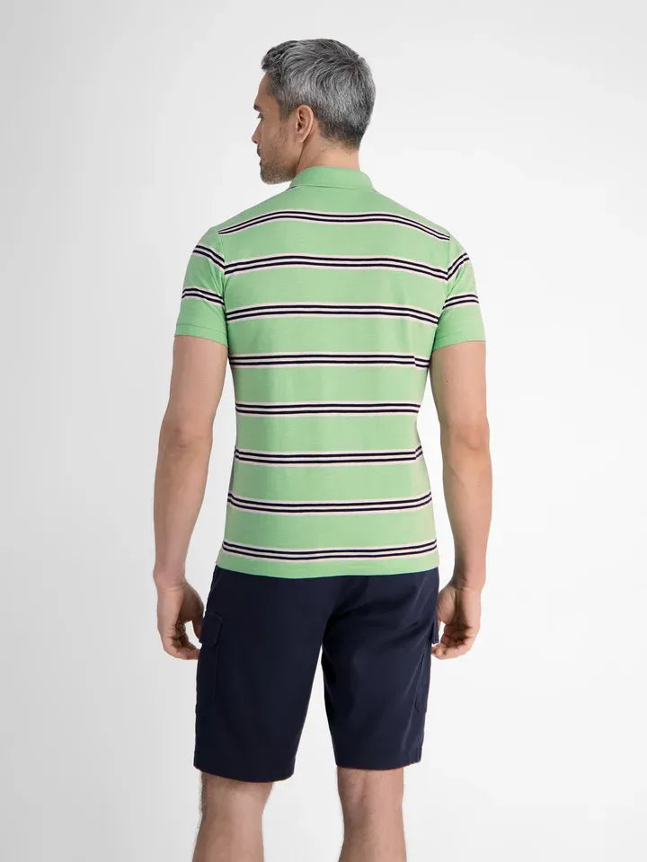 Herren Poloshirt in Rugby-Optik