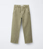 Cotton and linen straight-leg trousers