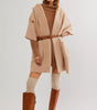 Hooded neckline kimono