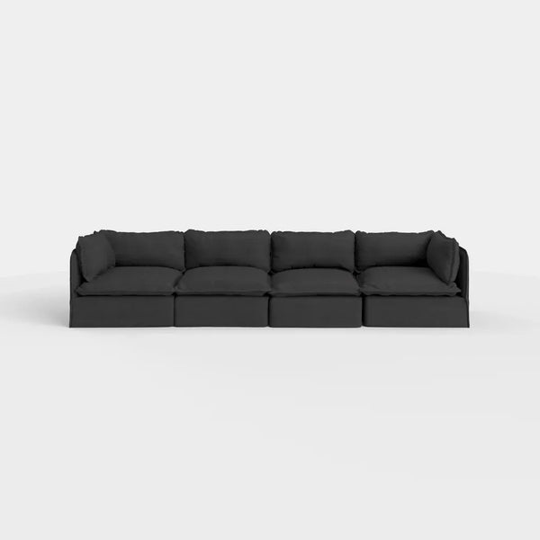 Modular Outdoor Washable 3-Seater | Classic Canvas in Charcoal