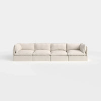 Modular Outdoor Washable 4-Seater | Alfresco Boucle in Creme
