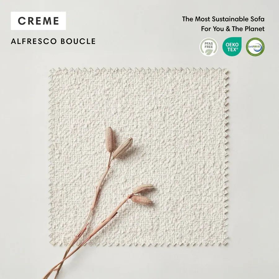 Modular Outdoor Washable 4-Seater | Alfresco Boucle in Creme