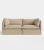 Modular Outdoor Washable 2-Seater | Alfresco Boucle in Cashew