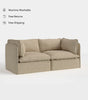 Modular Outdoor Washable 2-Seater | Alfresco Boucle in Cashew