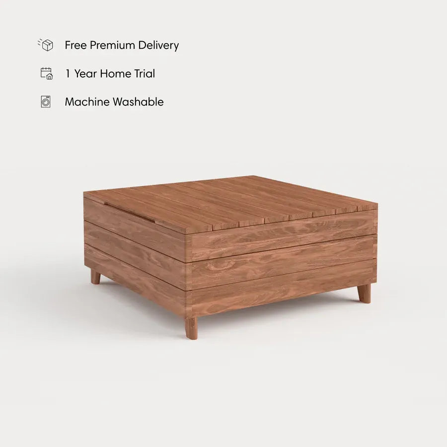 Dwell™ Teak Outdoor Storage Coffee Table
