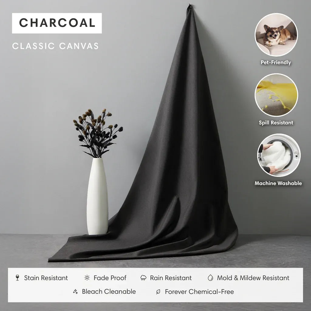 Modular Outdoor Washable 3-Seater | Classic Canvas in Charcoal