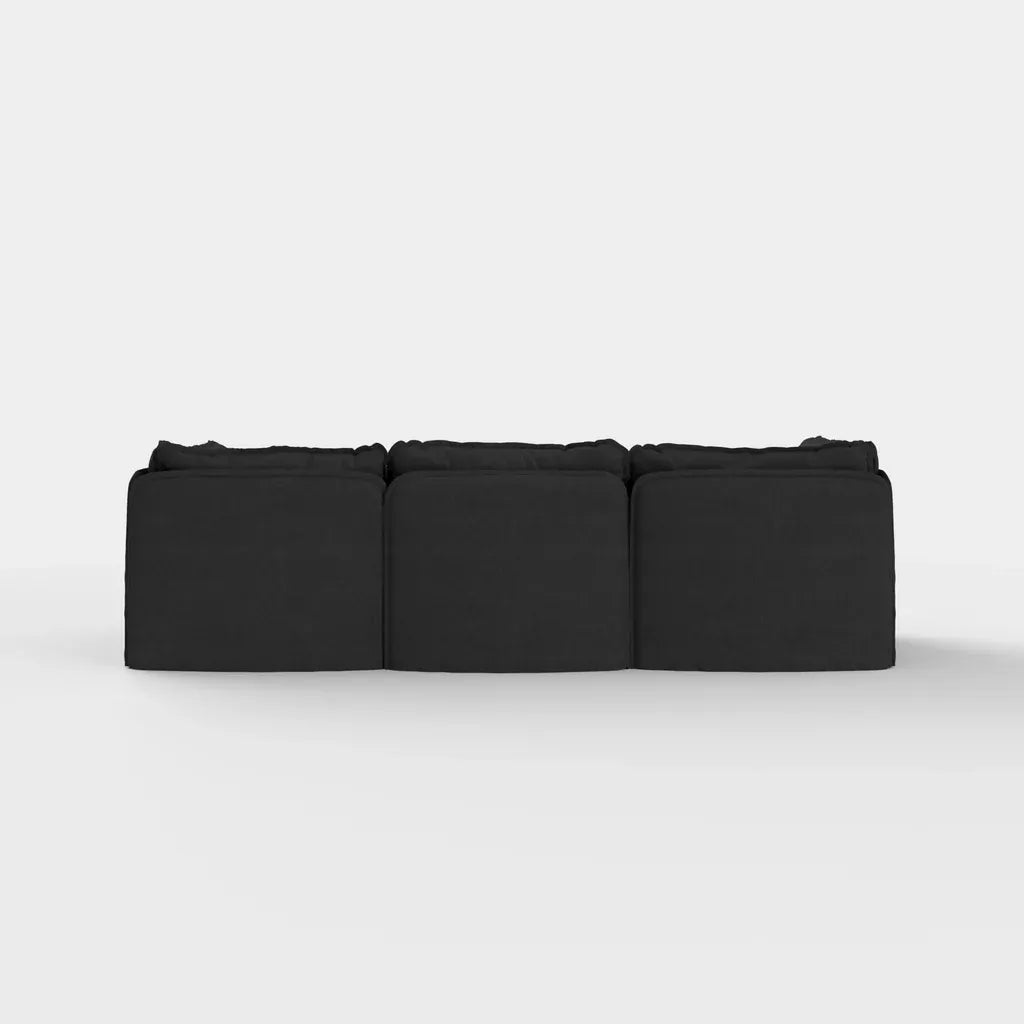 Modular Outdoor Washable 3-Seater | Classic Canvas in Charcoal