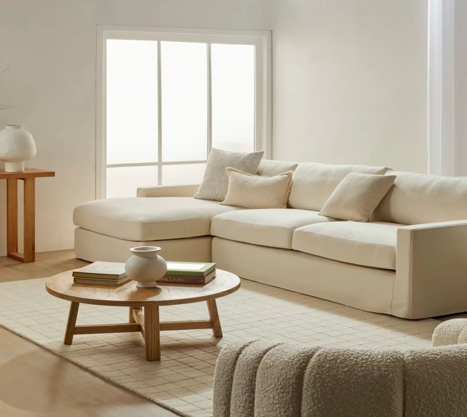 Shore Reclaimed Elm Round Coffee Table