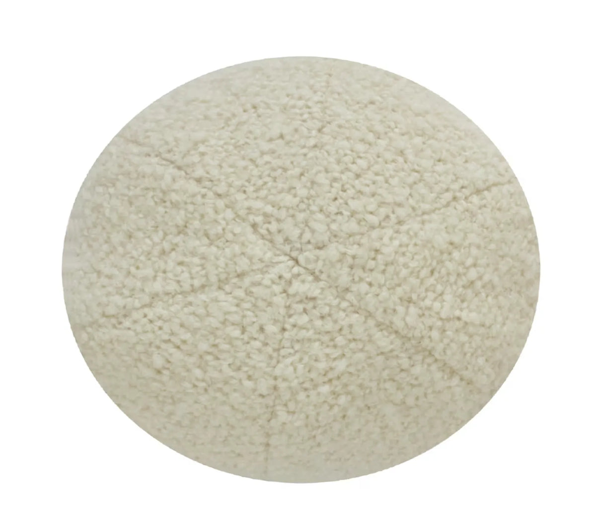 Pompidou Sphere Ball Cushion Boucle Wool Natural - Round 32cm