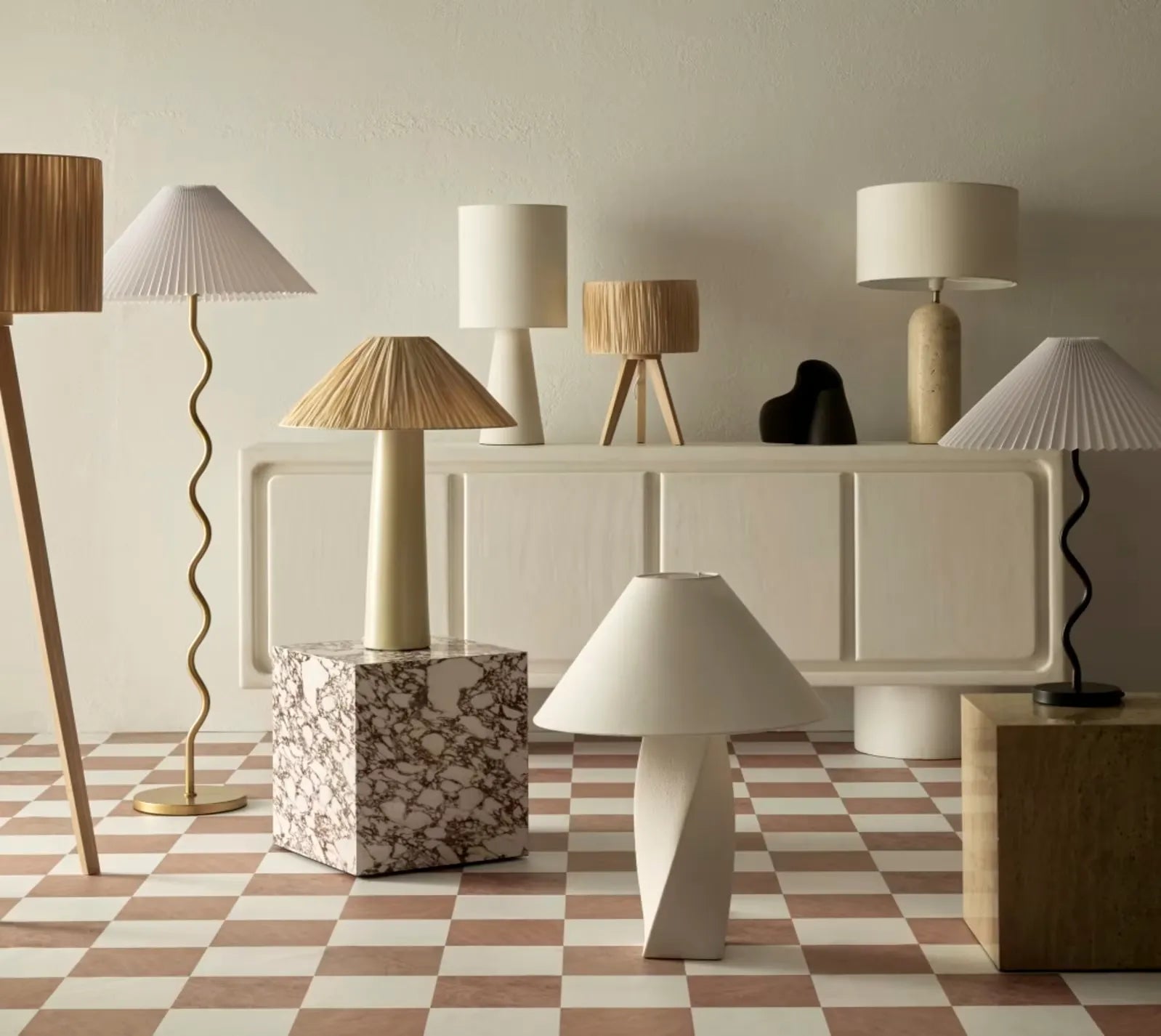 Colmar Ceramic Table Lamp White